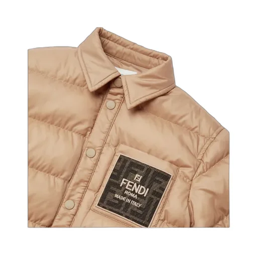 Logo Embroidered Down Jacket