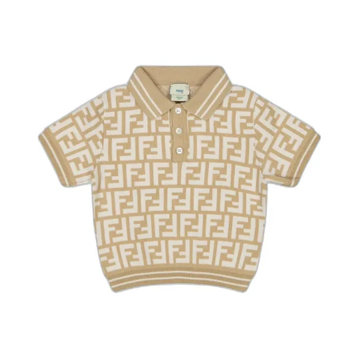 Logo Monogrammed Knitted Polo Shirt