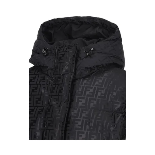 Ff Jacquard Hooded Down Jacket