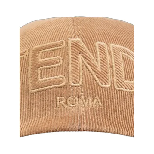 Logo Embroidered Corduroy Baseball Cap