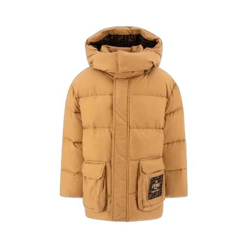 Logo Embroidered Padded Coat