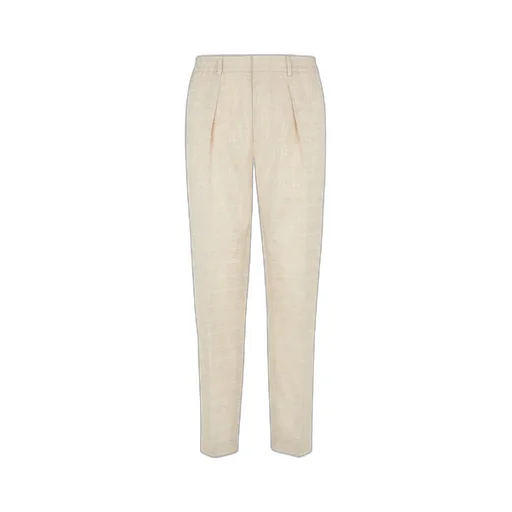 Pleated Patterned Trousers
