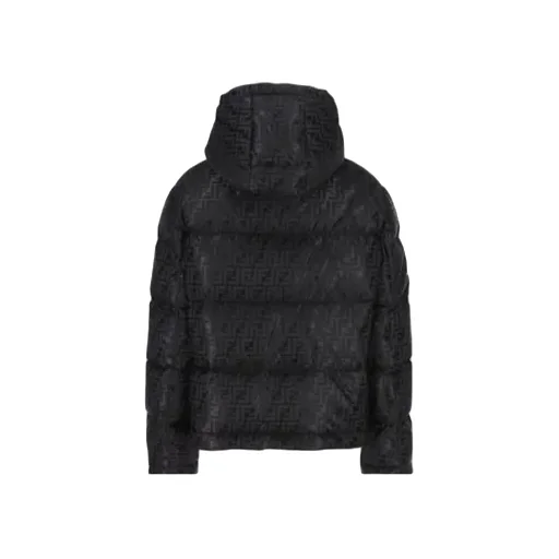 Ff Jacquard Hooded Down Jacket