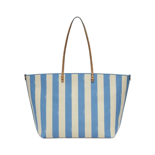 Large Roll Striped Reversible Tote Bag