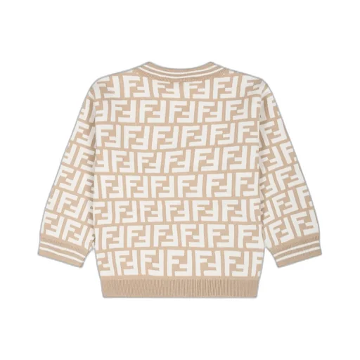 Logo Intarsia V-Neck Cardigan