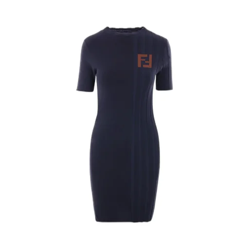 Ff Short Sleeved Ribbed Mini Dress