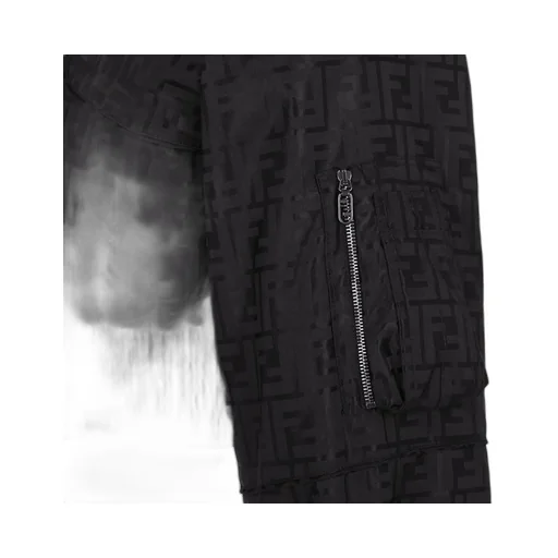 Ff Jacquard Zipped Bomber Jacket
