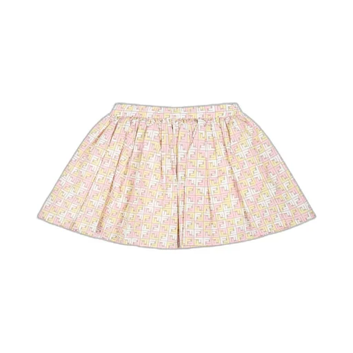 Ff-Motif Elasticated Waistband Skirt