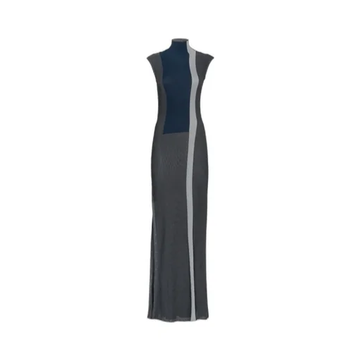 Ribbed-Knit Sleeveless Dress