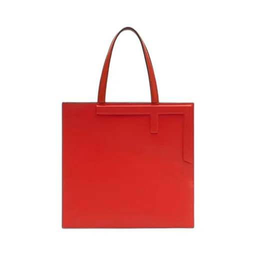 Logo Embossed Open Top Tote Bag
