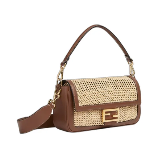 Logo Plaque Medium Baguette Bag