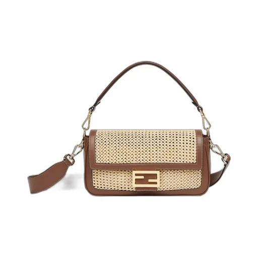 Logo Plaque Medium Baguette Bag
