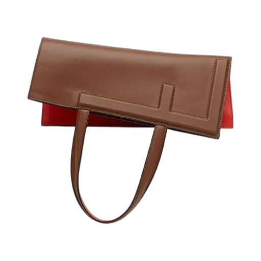 Logo Embossed Open Top Tote Bag