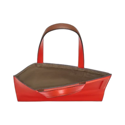 Logo Embossed Open Top Tote Bag