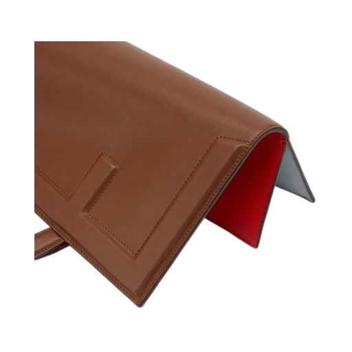 Logo Embossed Open Top Tote Bag