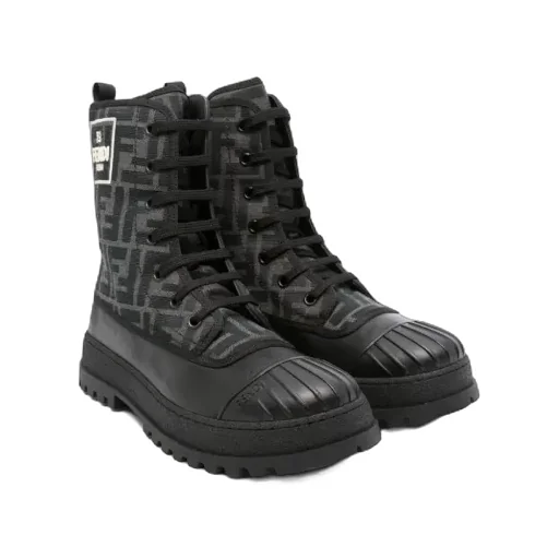 Kids Jacquard Biker Boots