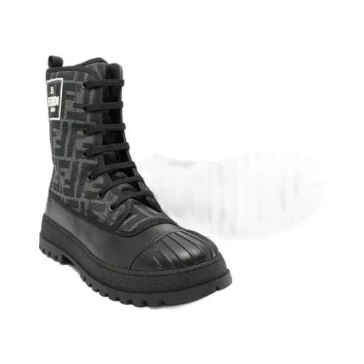 Kids Jacquard Biker Boots