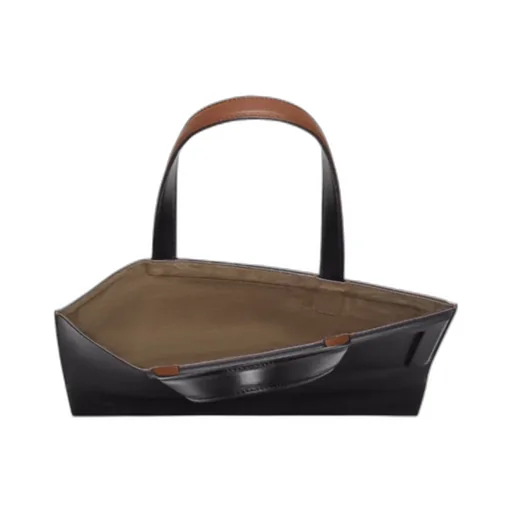 Colour-Block Leather Bag That Can Be Transformed