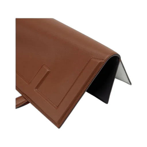 Colour-Block Leather Bag That Can Be Transformed