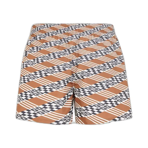 Graphic Printed Drawstring Swim Shorts