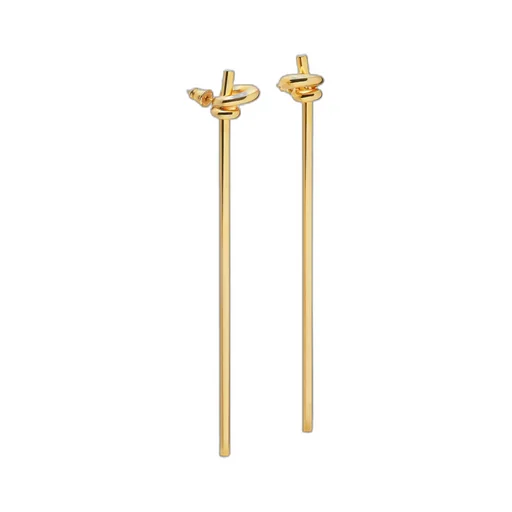 Gold-Coloured Metal Earrings
