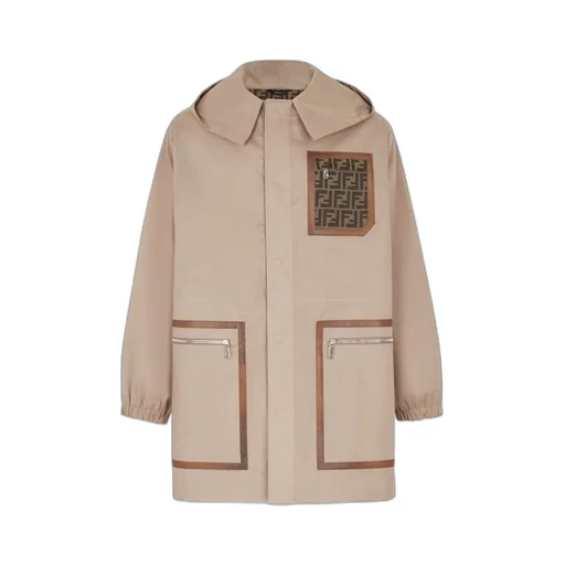 Logo Detailed Hooded Parka Jacket