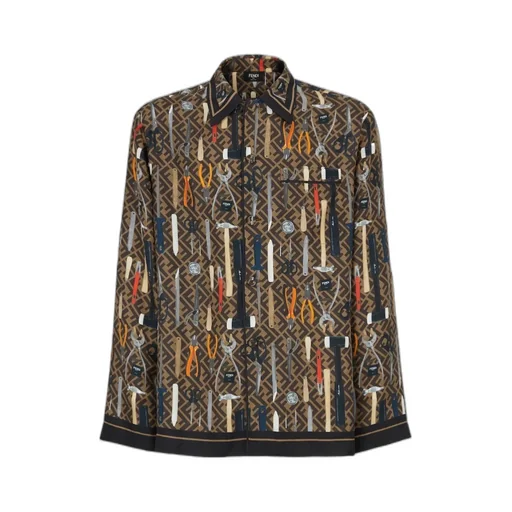 Ff Motif Long-Sleeved Shirt