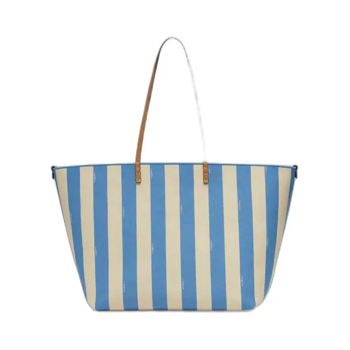 Large Roll Striped Reversible Tote Bag