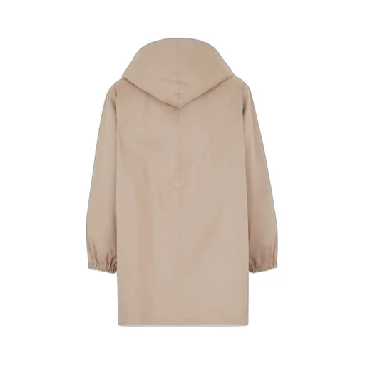 Logo Detailed Hooded Parka Jacket