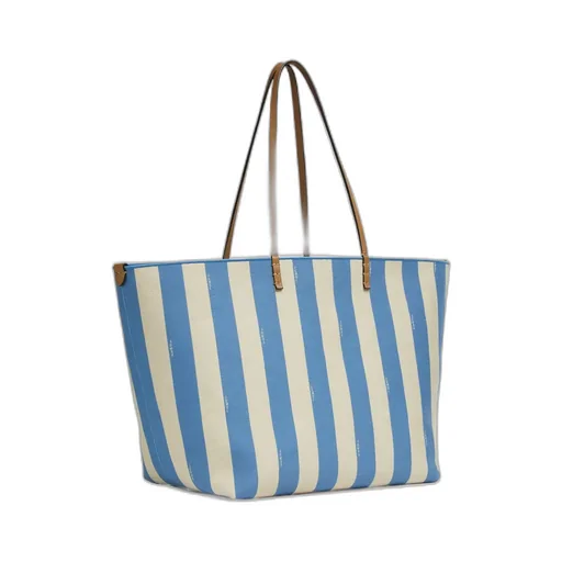Large Roll Striped Reversible Tote Bag