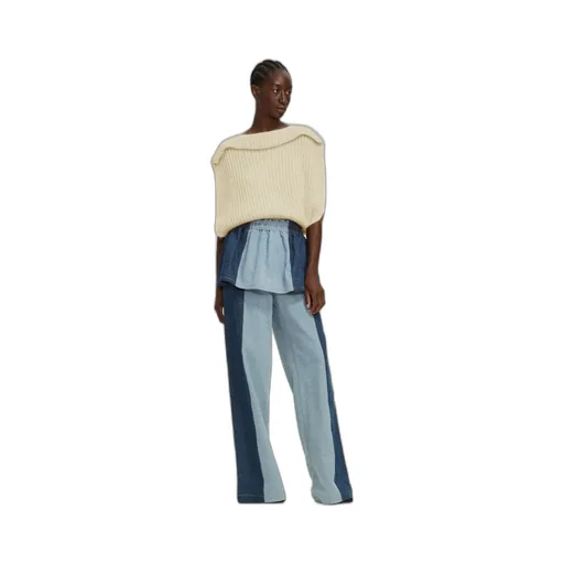 Ribbed-Knit Long Sleeved Jumper