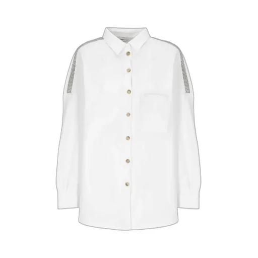Logo Lapel Long-Sleeved Shirt