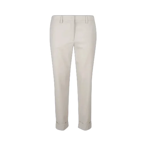 Straight-Leg Cropped Trousers