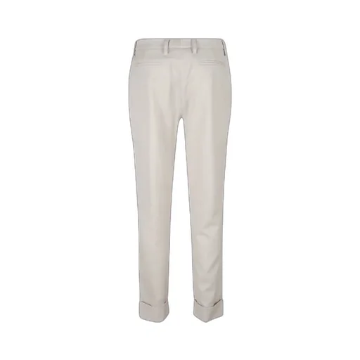 Straight-Leg Cropped Trousers