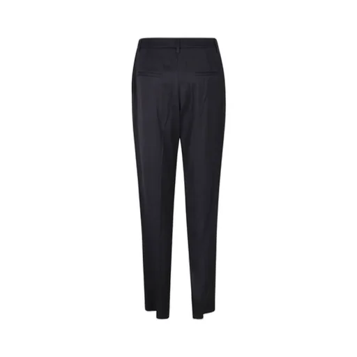 Straight-Leg Pleat Detailed Trousers