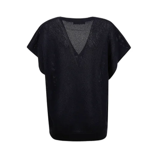 V-Neck Openwork Top