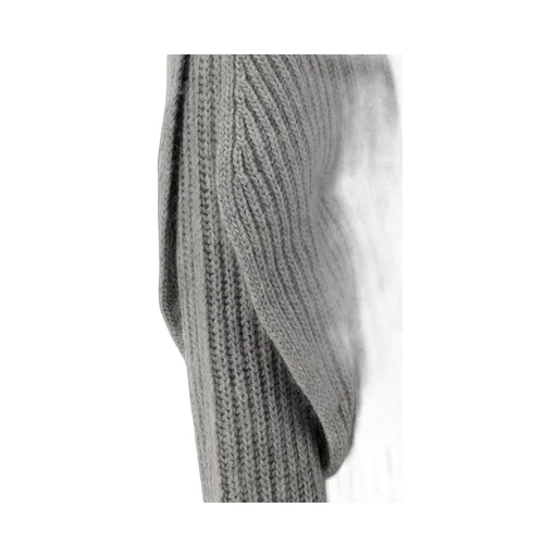 Rib Trimmed Woven Cardigan