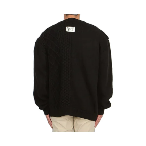 V-Neck Long-Sleeved Sweater