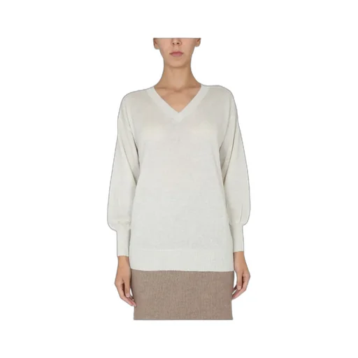 V-Neck Ribbed Jumper