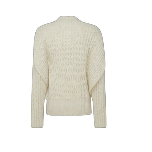 Ribbed-Knit Buttoned Cardigan