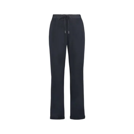 Straight-Leg Drawstring Trousers