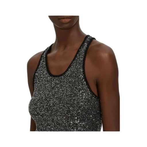 Sequin Embellished Tank Top
