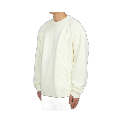 Round-Neck And Long-Sleeved Sweater