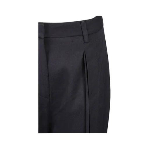 Straight-Leg Pleat Detailed Trousers