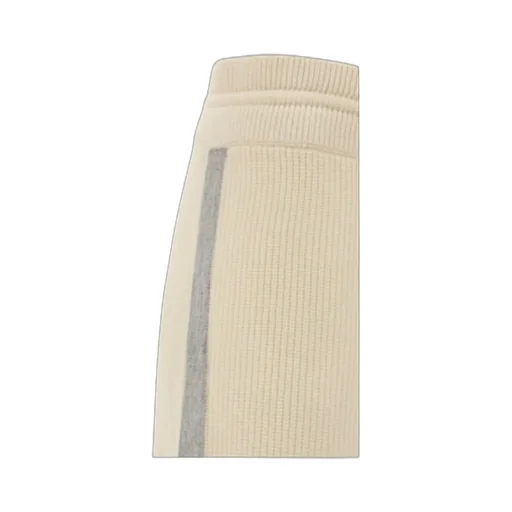 Side Band Ribbed Knit Drawstring Trousers