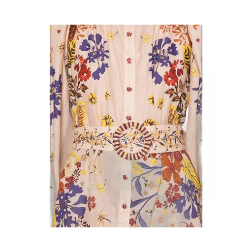 Bouquet Mini Dress With Lace Collar