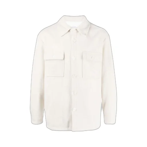 Diagonal Pattern Shirt Jacket