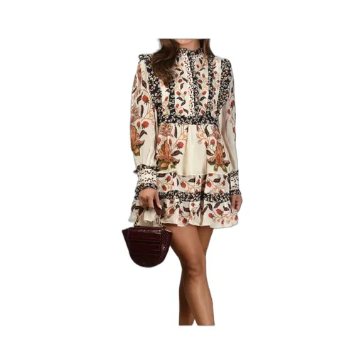 Ruched Floral Dress
