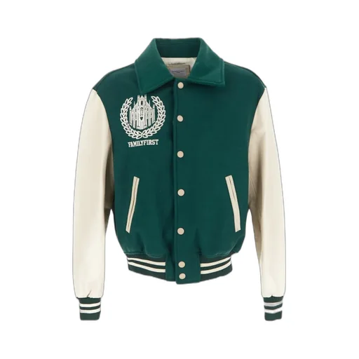 Logo-Embroidered Varsity Bomber Jacket