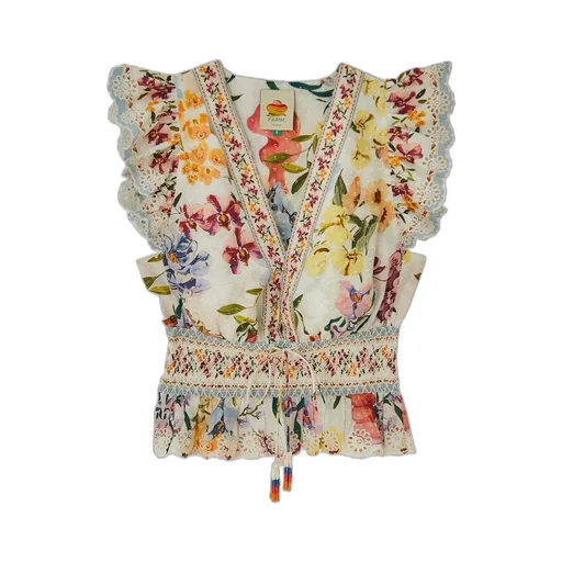 Greek Garden Printed Blouse